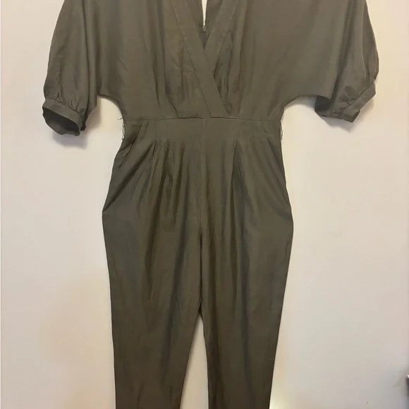 BCBGMAXAZRIA Olive Green Women's Jumpsuit - Picture 2 of 9